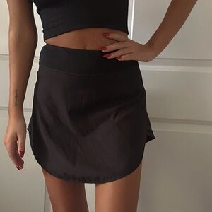 black tennis skirt